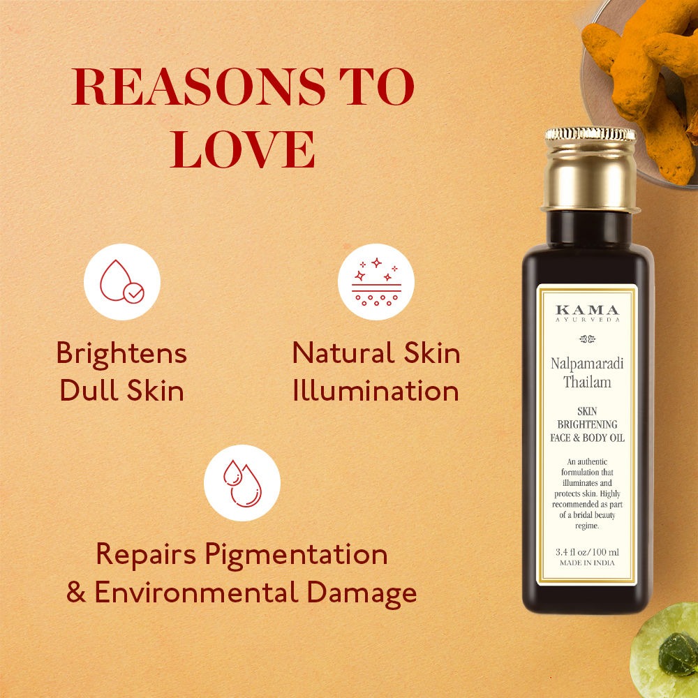 Kama Ayurveda Nalpamaradi Thailam Skin Brightening Treatment | Grocsy
