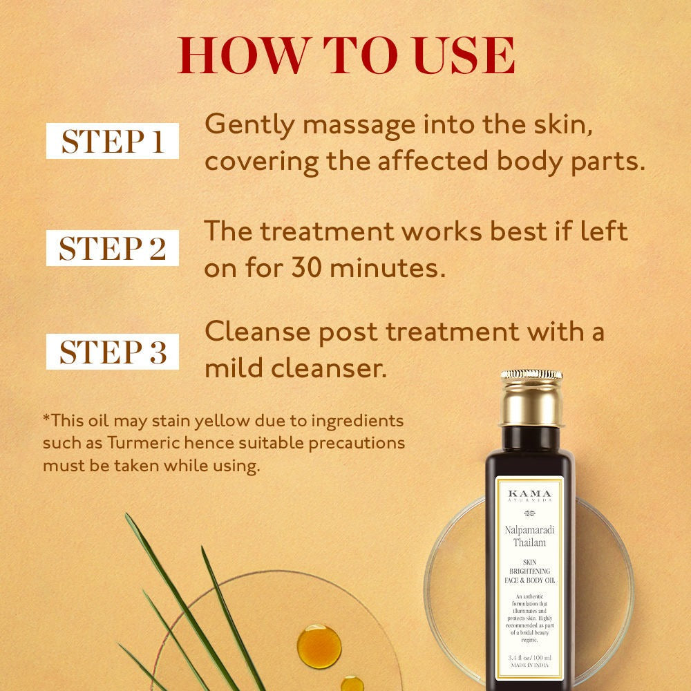 Kama Ayurveda Nalpamaradi Thailam Skin Brightening Treatment | Grocsy