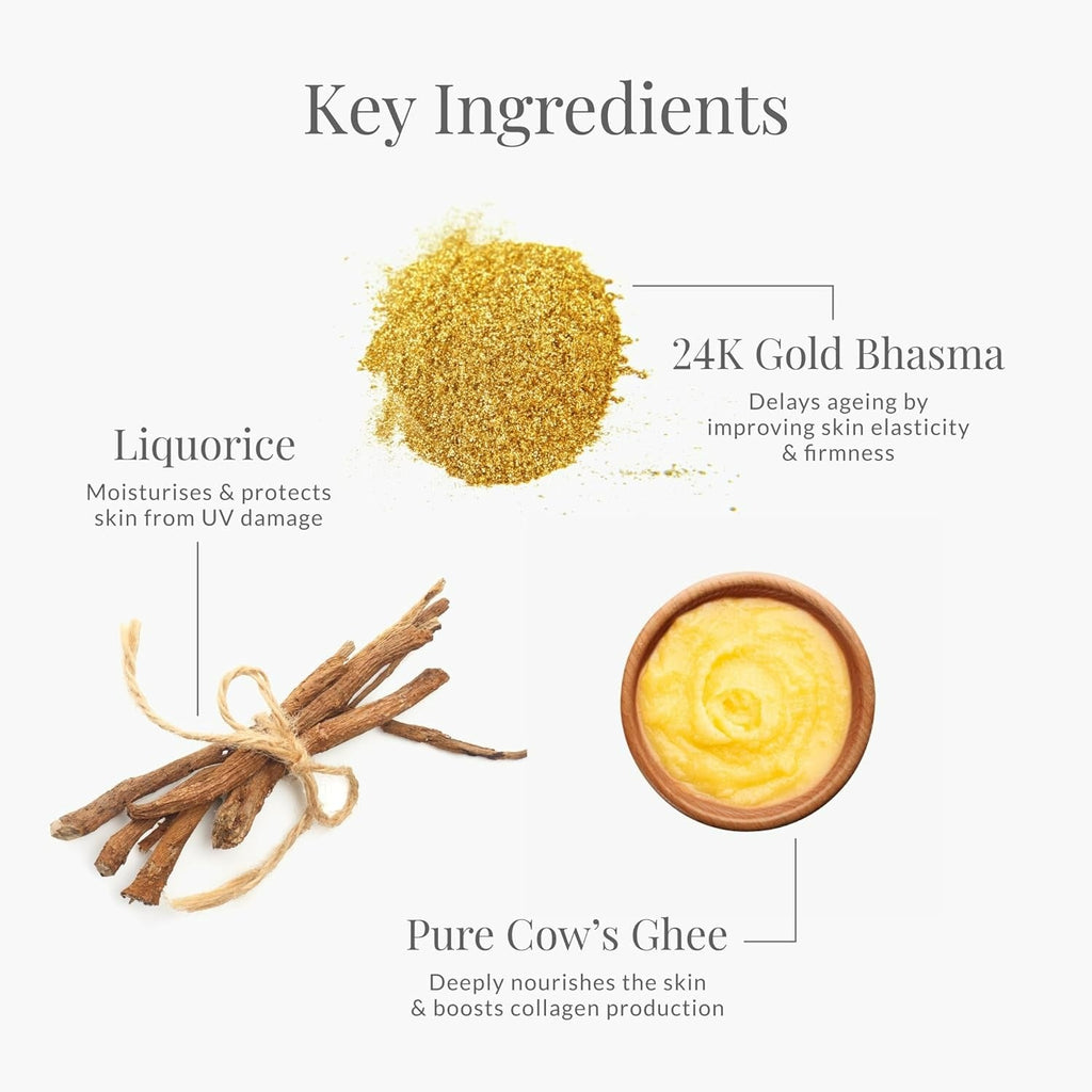 Forest Essentials Advanced Soundarya Age Defying Facial Serum With 24K Gold | Grocsy