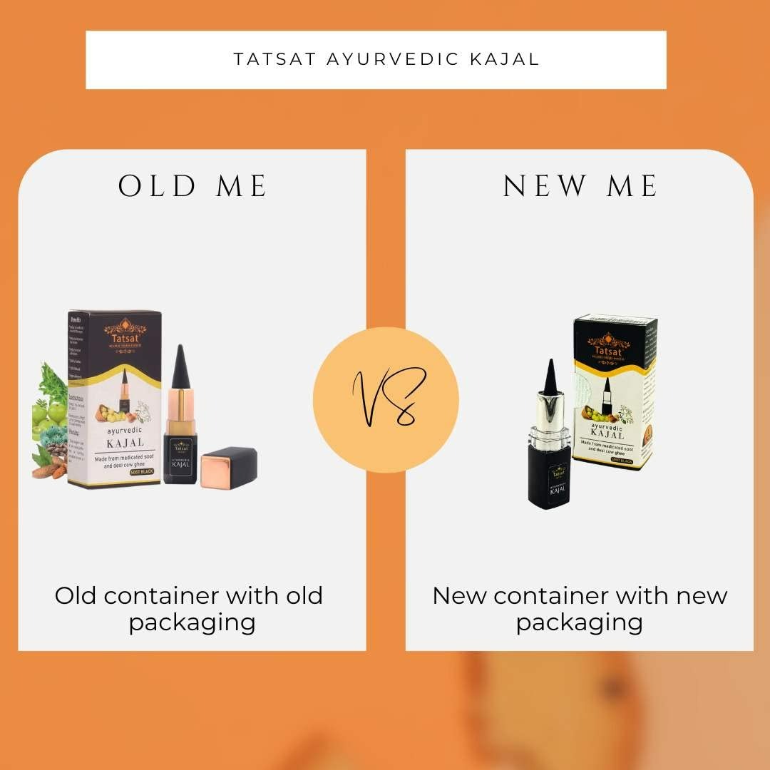 Tatsat 100% Natural Certified Ayurvedic Kajal With Pure Herbs | Grocsy