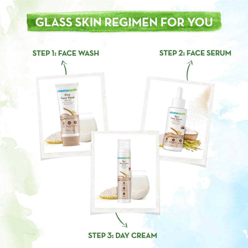 Mamaearth Rice Face Wash With Rice Water & Niacinamide | Grocsy