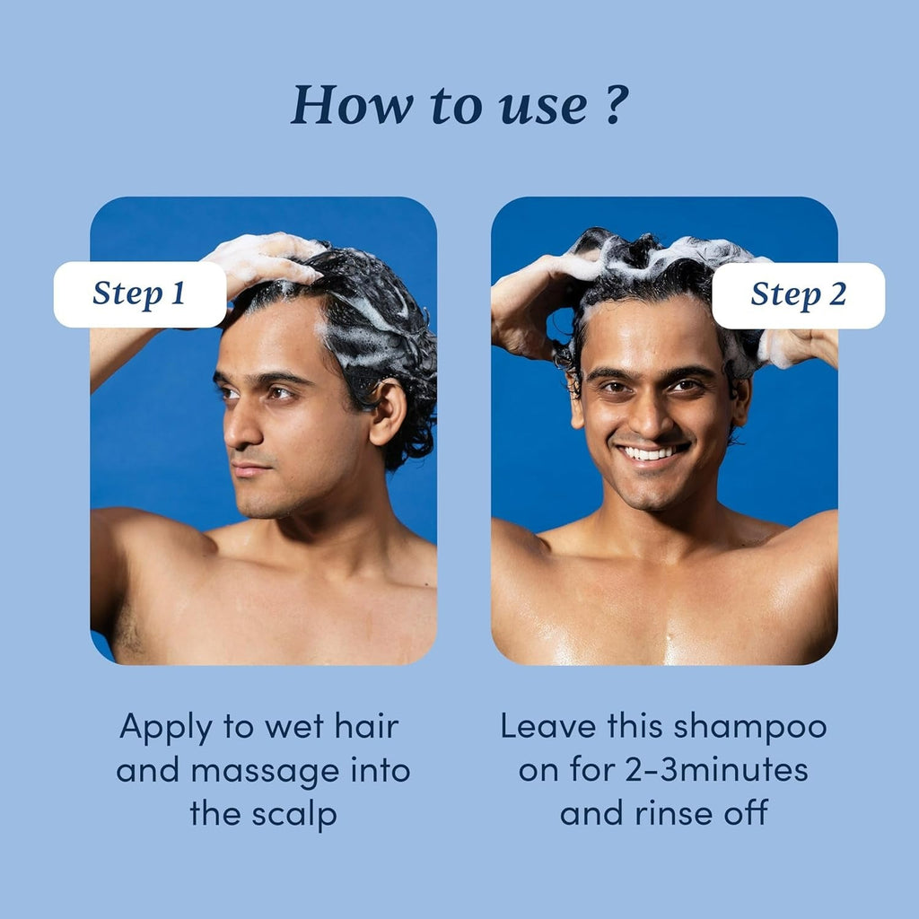 Man Matters Anti Hair Fall DHT Blocking Shampoo With Argan Oil, Biotin, Caffeine | Grocsy
