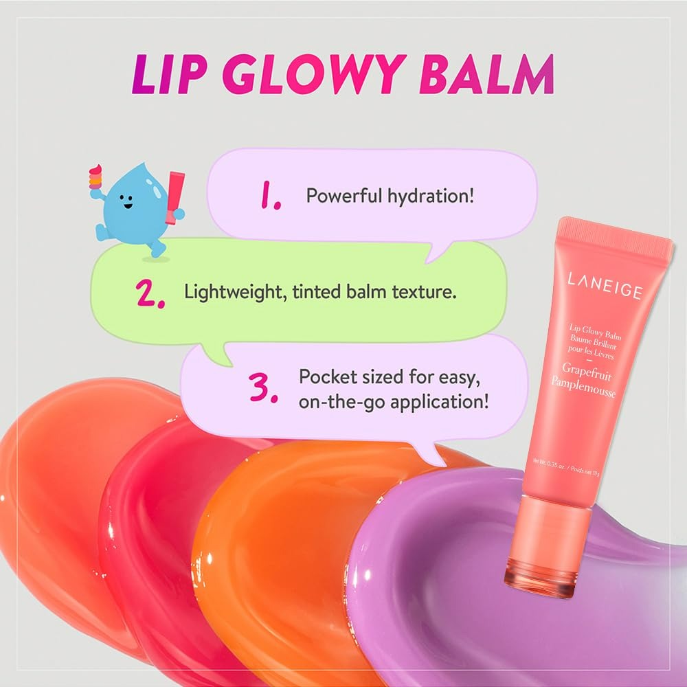 Laneige Lip Glowy Balm - Korean skincare | Grocsy