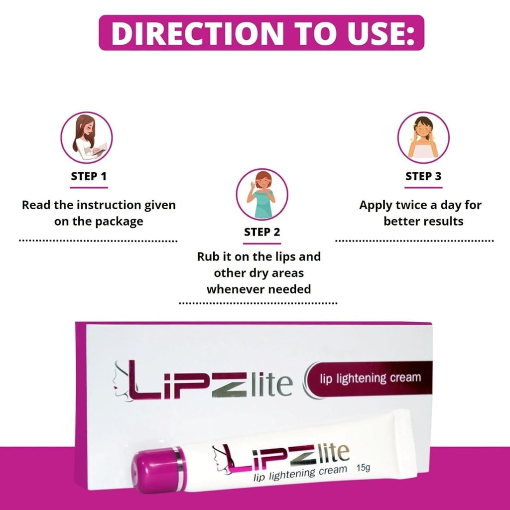 Lipzlite Lip Lightening Cream | Grocsy