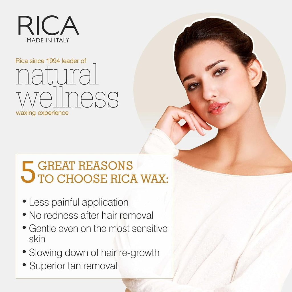 Rica Milk Liposoluble Wax for Sensitive Skin With Natural Beeswax | Grocsy