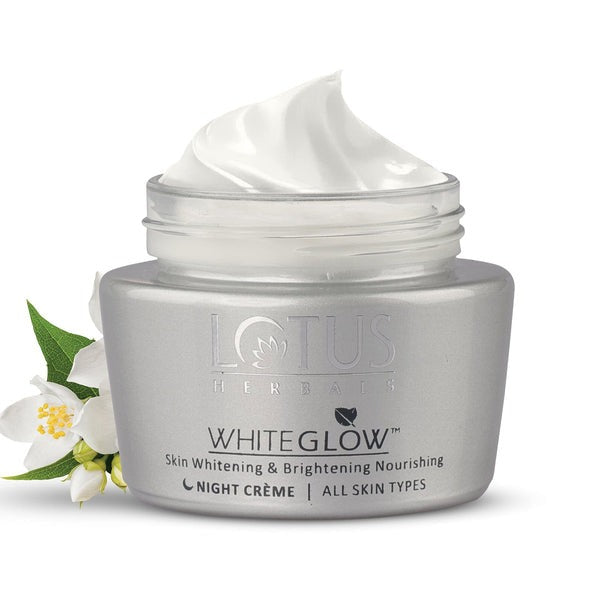 Lotus Herbals Whiteglow Skin Whitening & Brightening Nourishing Night Creme | Grocsy