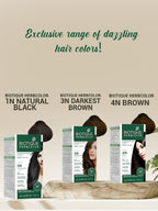Biotique Herbcolor 3N Darkest Brown 50Gm + 110Ml | Grocsy