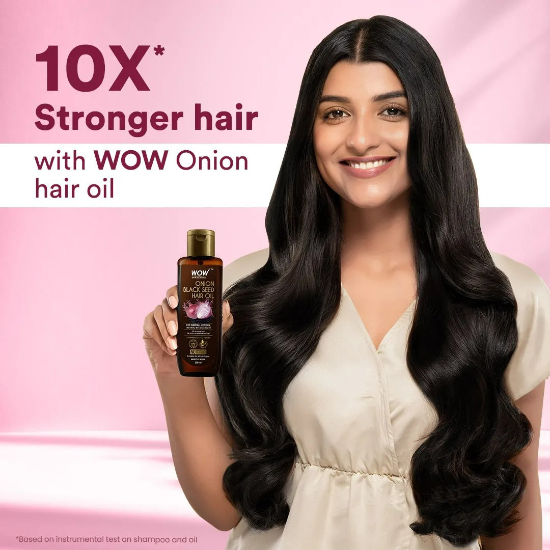 Wow Skin Science Onion Black Seed Oil Hair Care Ultimate 4 Kit | Grocsy