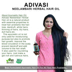 Neelambari Ayurvedic Hair Care Adivasi Herbal Hair Oil | Grocsy