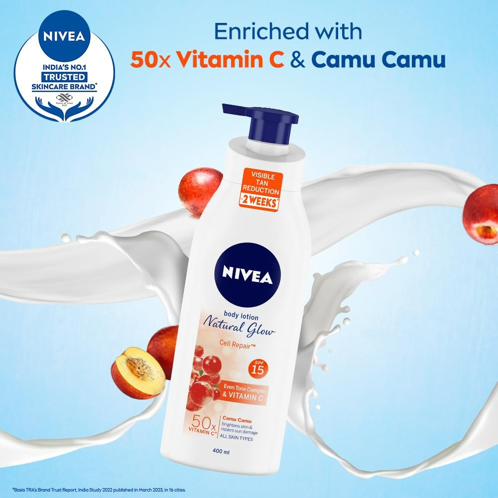 Nivea Body Lotion Natural Glow Cell Repair | Grocsy