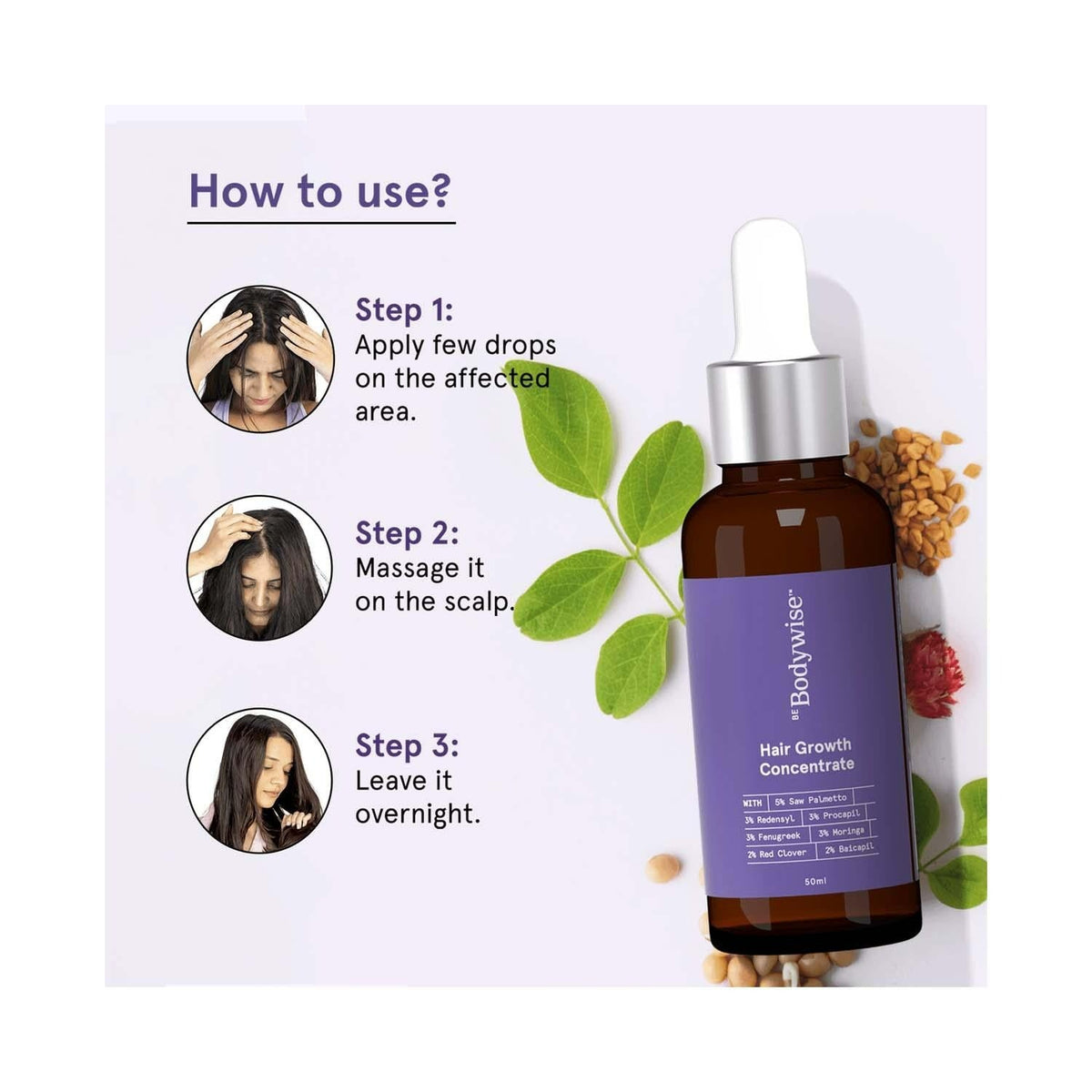 BeBodywise Hair Growth Concentrate | Grocsy