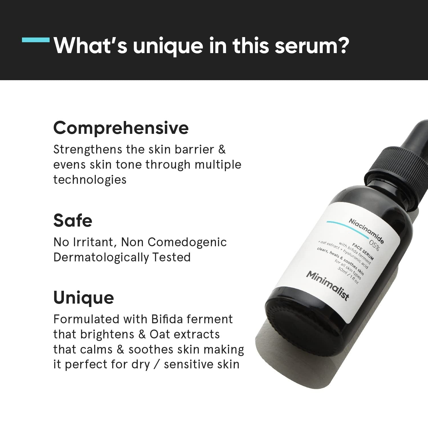 Minimalist Niacinamide 5% + Hyaluronic Acid 1% | Grocsy