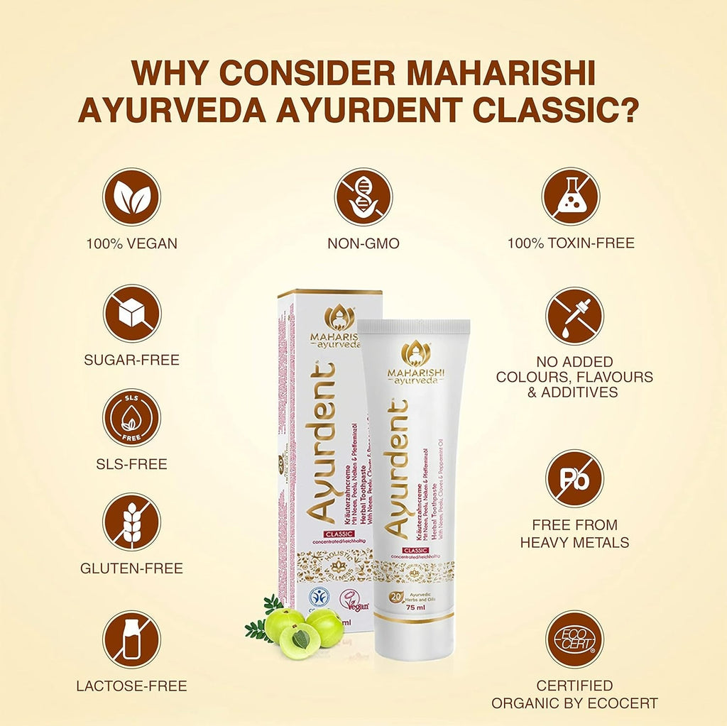 Maharishi Ayurveda Ayurdent Classic Toothpaste | Grocsy