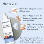 WishCare 10% AHA + 1% BHA Body Lotion for Smooths Rough & Bumpy Skin | Grocsy