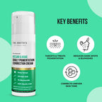 Dr. Sheth's Kesar & Kojic Daily Pigmentation Correction Face Cream With 1% Niacinamide, Removes Tan & Depigments Skin | Grocsy