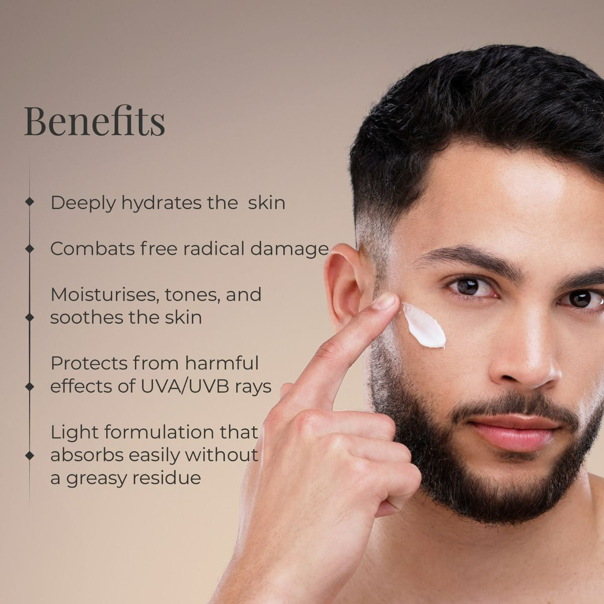 Forest Essentials Hydrating Facial Moisturiser Sandalwood & Orange Peel | Grocsy
