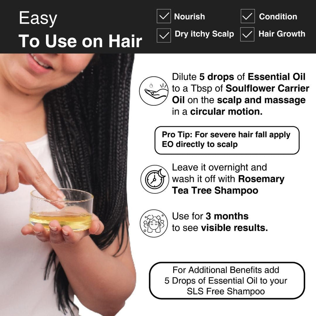 Soulflower Rosemary Oil for Healthy Hair and Shiny Skin | Grocsy