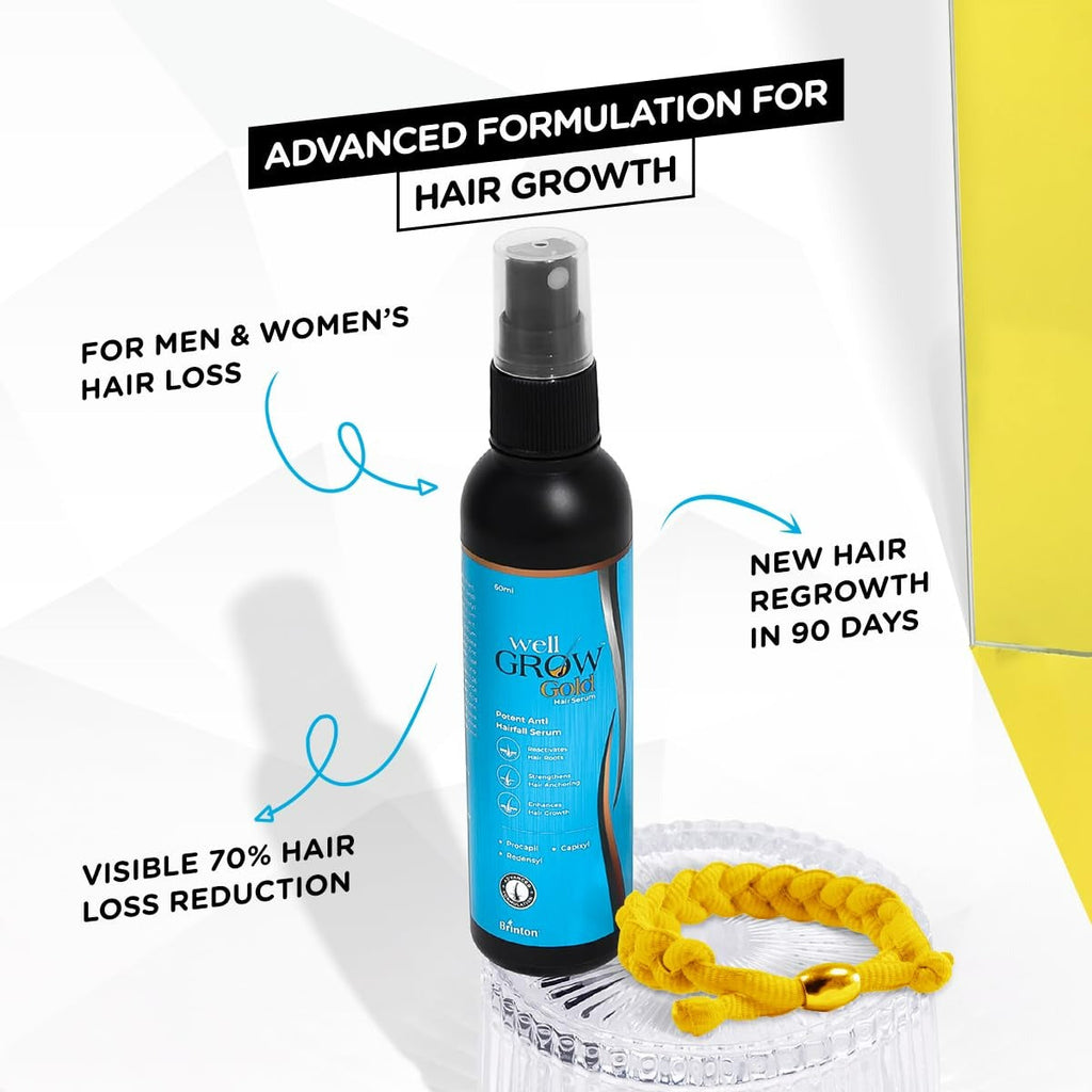 Brinton WellGrow Gold Hair Serum | Grocsy