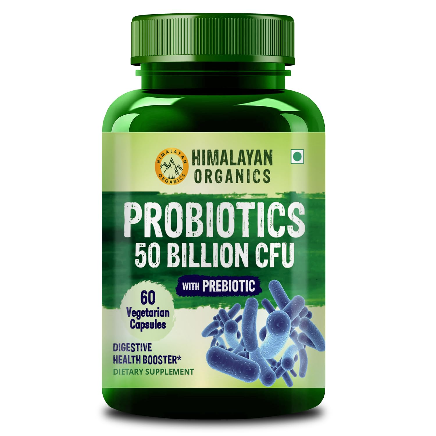Himalayan Organics Probiotics Supplement 50 billion Prebiotics Capsules | Grocsy