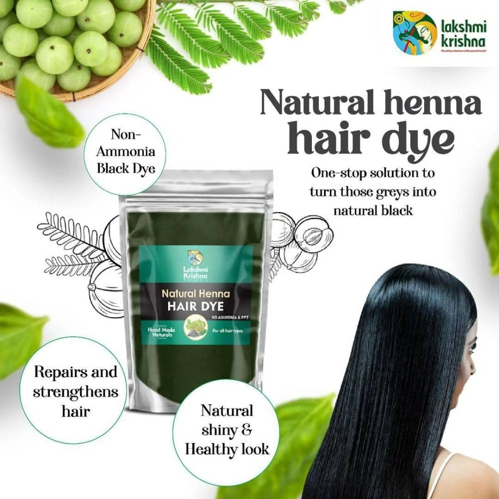 Lakshmi Krishna Naturals Colour Black Hair Dye | Grocsy