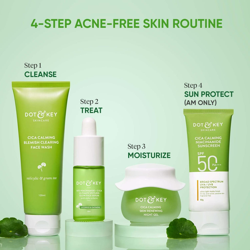 Dot & Key 10% Niacinamide Cica Glow Face Serum, Fades Acne Scars & Dark Spots | Grocsy