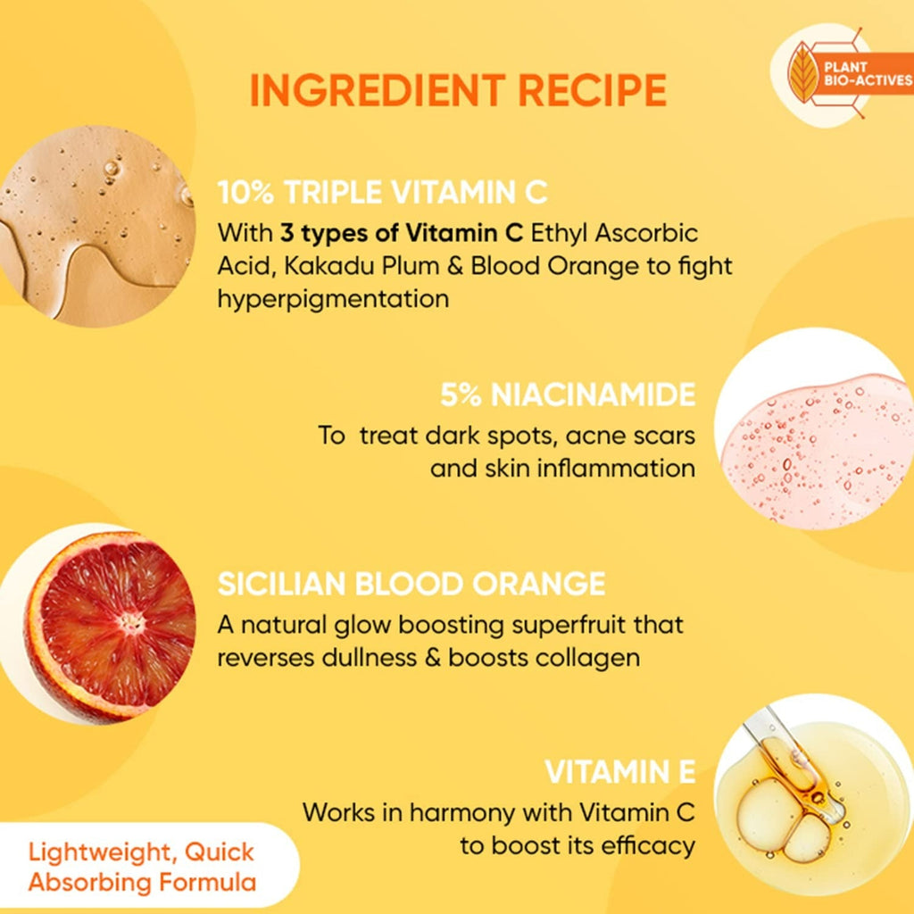 Dot & Key 10% Vitamin C+E Super Bright Face Serum With 5% Niacinamide, Glows Skin | Grocsy