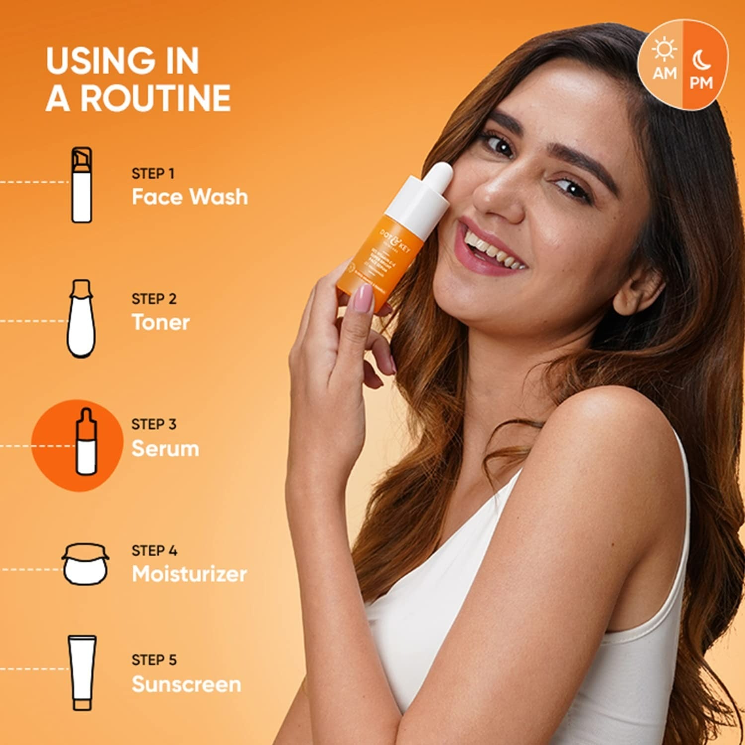 Dot & Key 10% Vitamin C+E Super Bright Face Serum With 5% Niacinamide, Glows Skin | Grocsy
