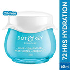 Dot & Key 72 Hr Hydrating Probiotic Face Gel With With Hyaluronic Acid, Kombucha & Rice Water | Grocsy