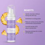 Dot & Key AHA BHA & Pineapple Glow Foaming Face Wash  For Glowing Skin, Oily, Acne Prone Skin,Sulphate Free | Grocsy
