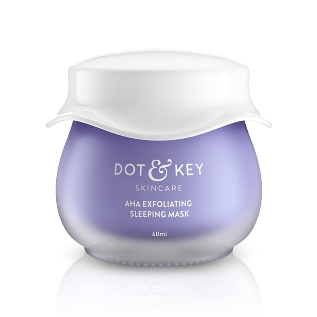 Dot & Key AHA Exfoliating Sleeping Face Mask With Lactic & Hyaluronic Acid | Grocsy