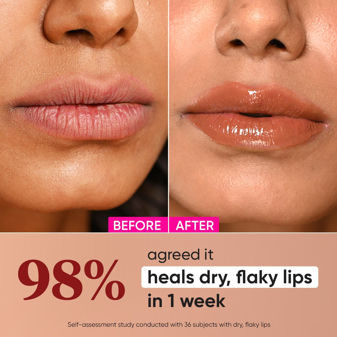 Dot & Key Barrier Repair Ceramide & Peptide SPF 50 PA+++, UVA+UVB Lip Balm - Warm Nude | Grocsy