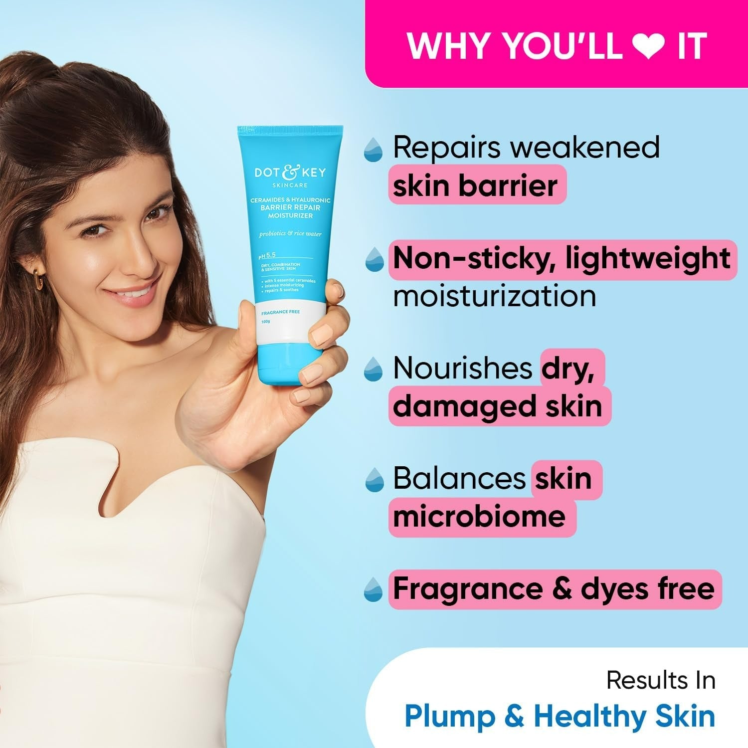 Dot & Key Ceramides & Hyaluronic Skin Barrier Repair + Face Cream (Copy) | Grocsy