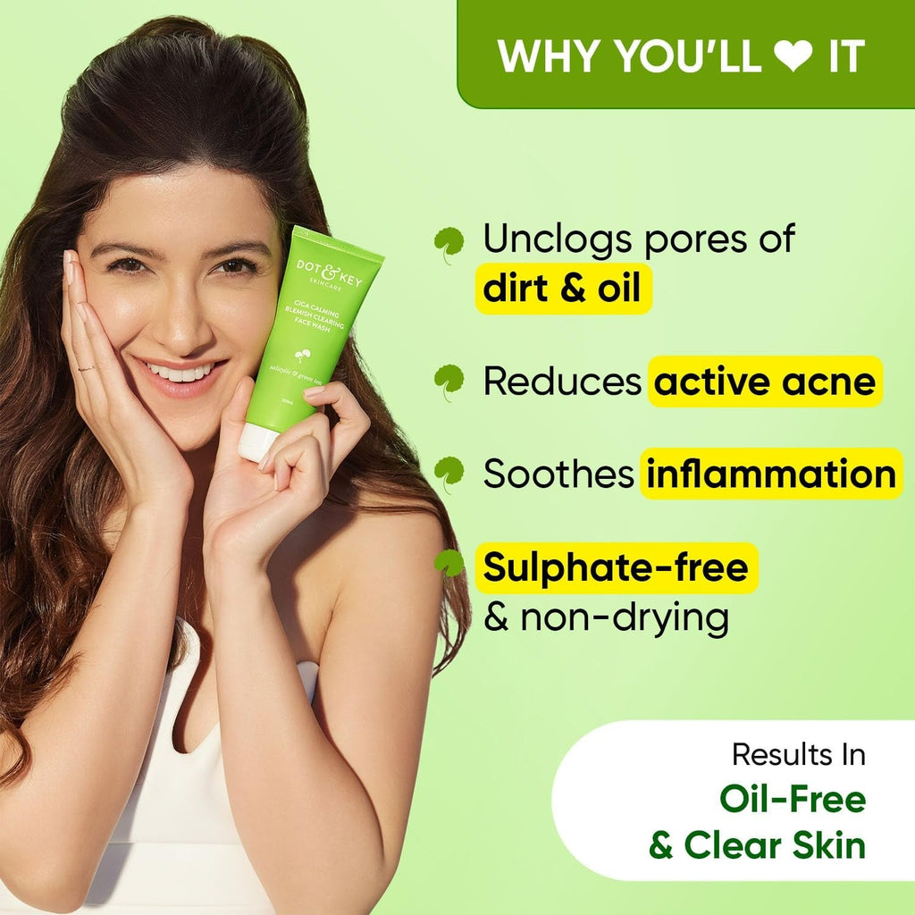 Dot & Key Cica Calming Blemish Clearing Face Wash | Grocsy
