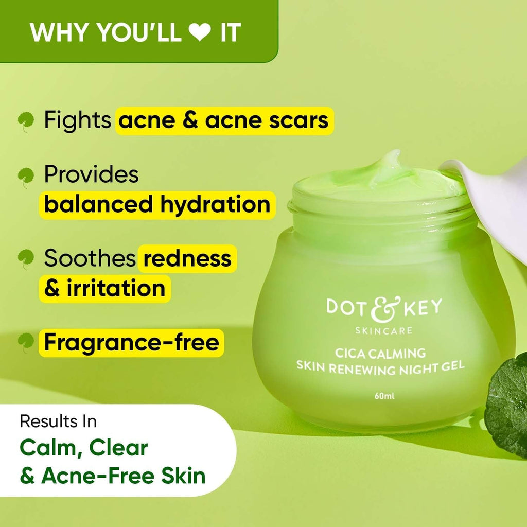 Dot & Key CICA Niacinamide Night Gel | Grocsy