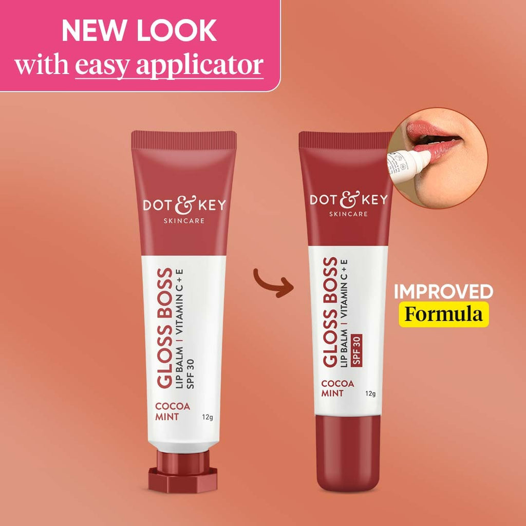 Dot & Key Gloss Boss Cocoa Mint Lip Balm | Grocsy