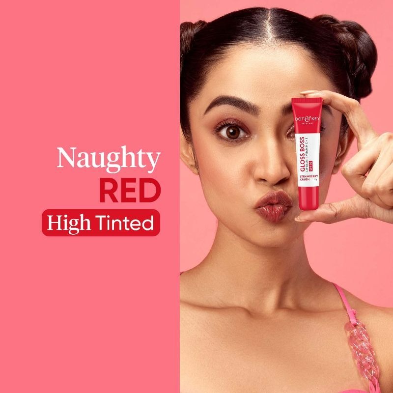 Dot & Key Gloss Boss Strawberry Red Lip Balm | Grocsy