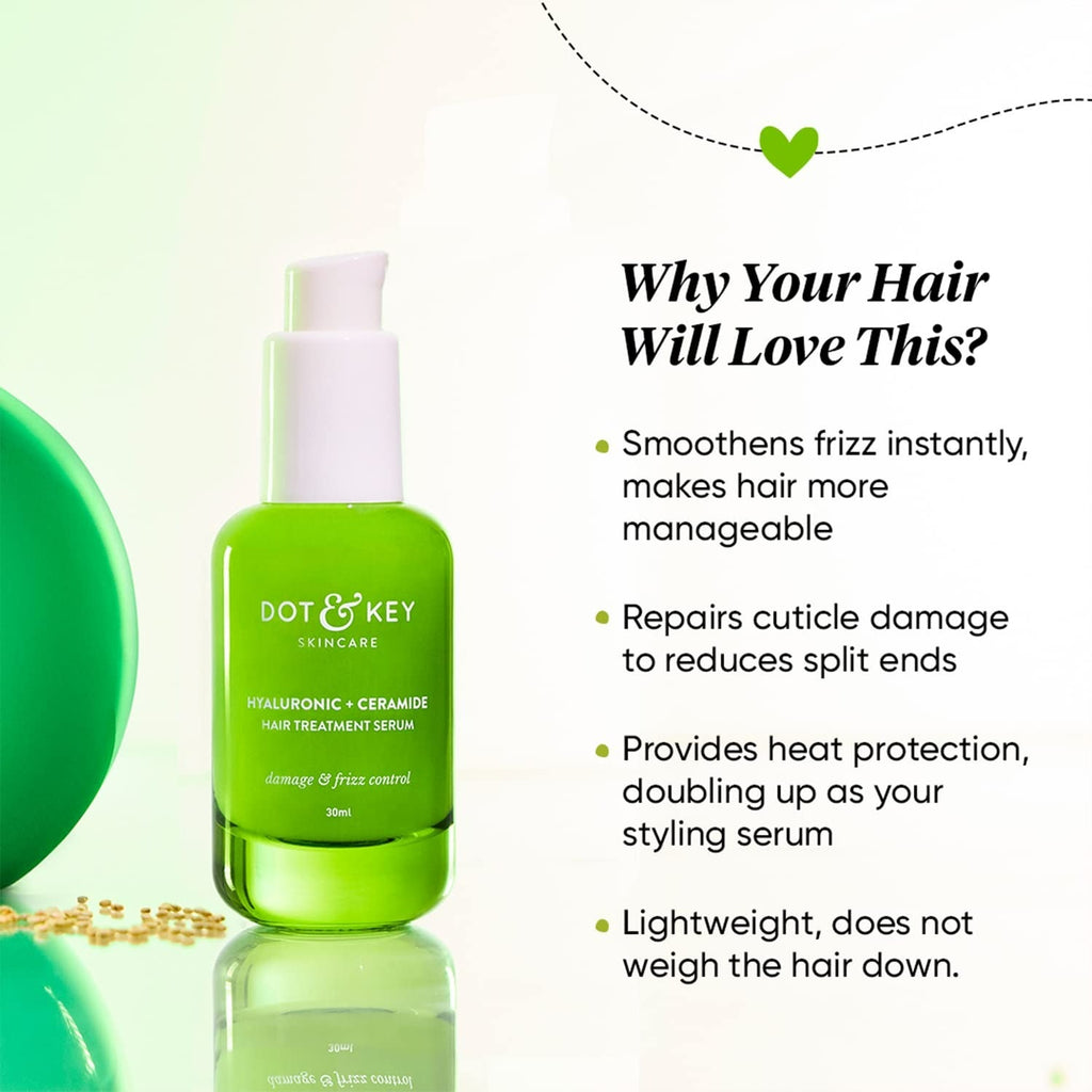 Dot & Key Hyaluronic + Ceramide Hair Serum | Grocsy