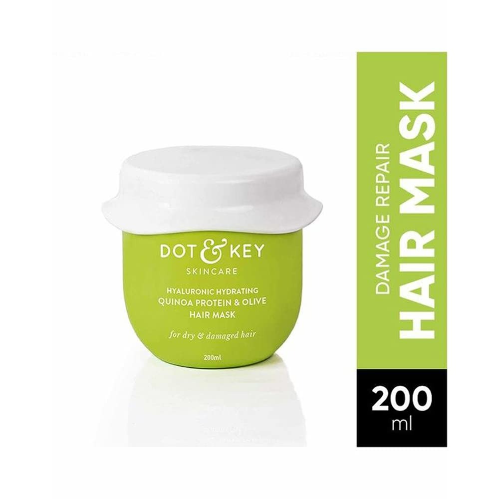 Dot & Key Hyaluronic Hydrating Quinoa Protein & Olive Hair Mask | Grocsy