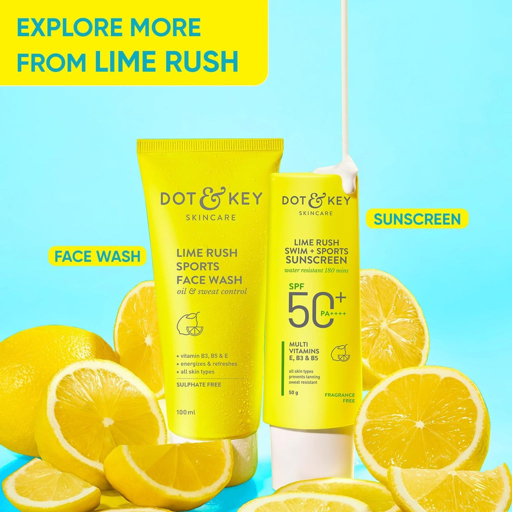 Dot & Key Lime Rush Sports Face Wash | Grocsy