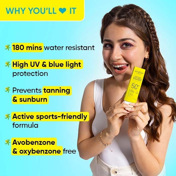 Dot & Key Lime Rush Swim + Sports Sunscreen SPF 50+ | Grocsy