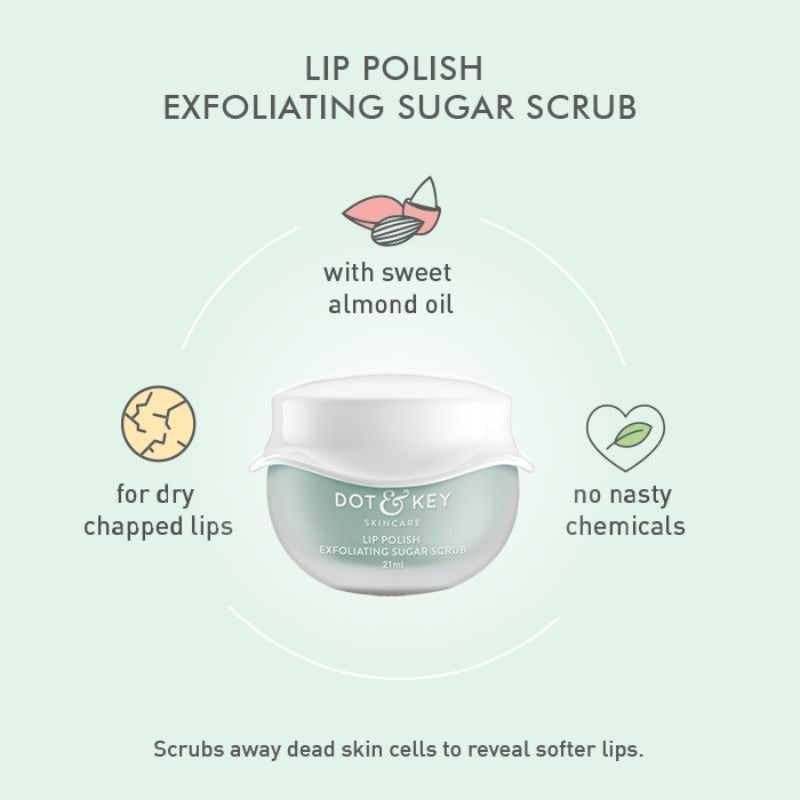 Dot & Key Lip Polish Exfoliating Sugar Scrub | Grocsy