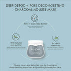 Dot & Key Pore Decongesting + Detoxifying Charcoal Mousse Clay Mask | Grocsy