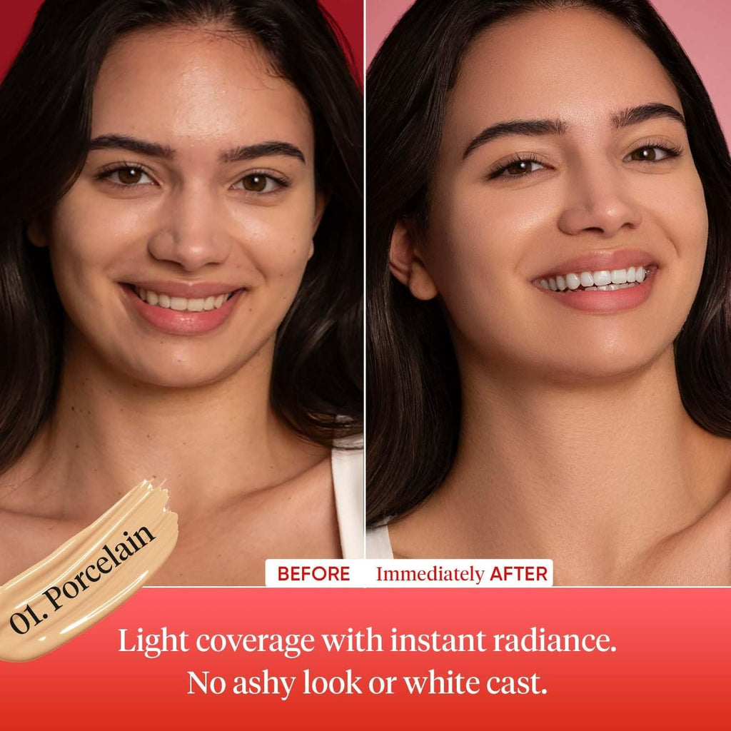 Dot & Key Strawberry Dew Tinted Sunscreen - 01 Porcelain | Grocsy