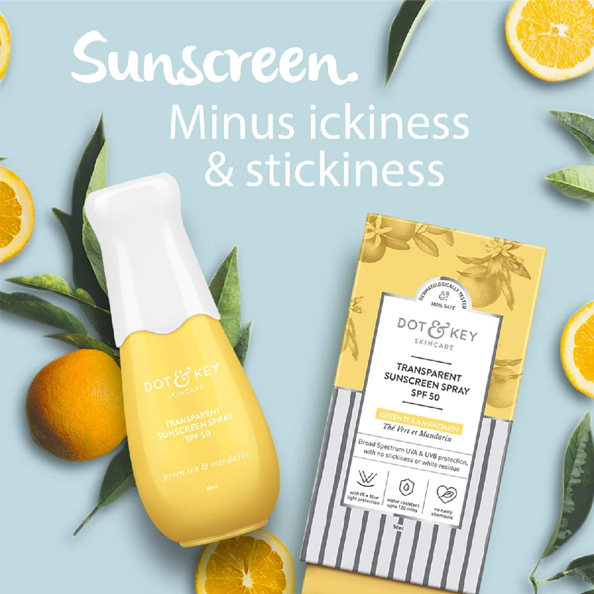 Dot & Key Transparent Sunscreen Spray SPF 50 | Grocsy
