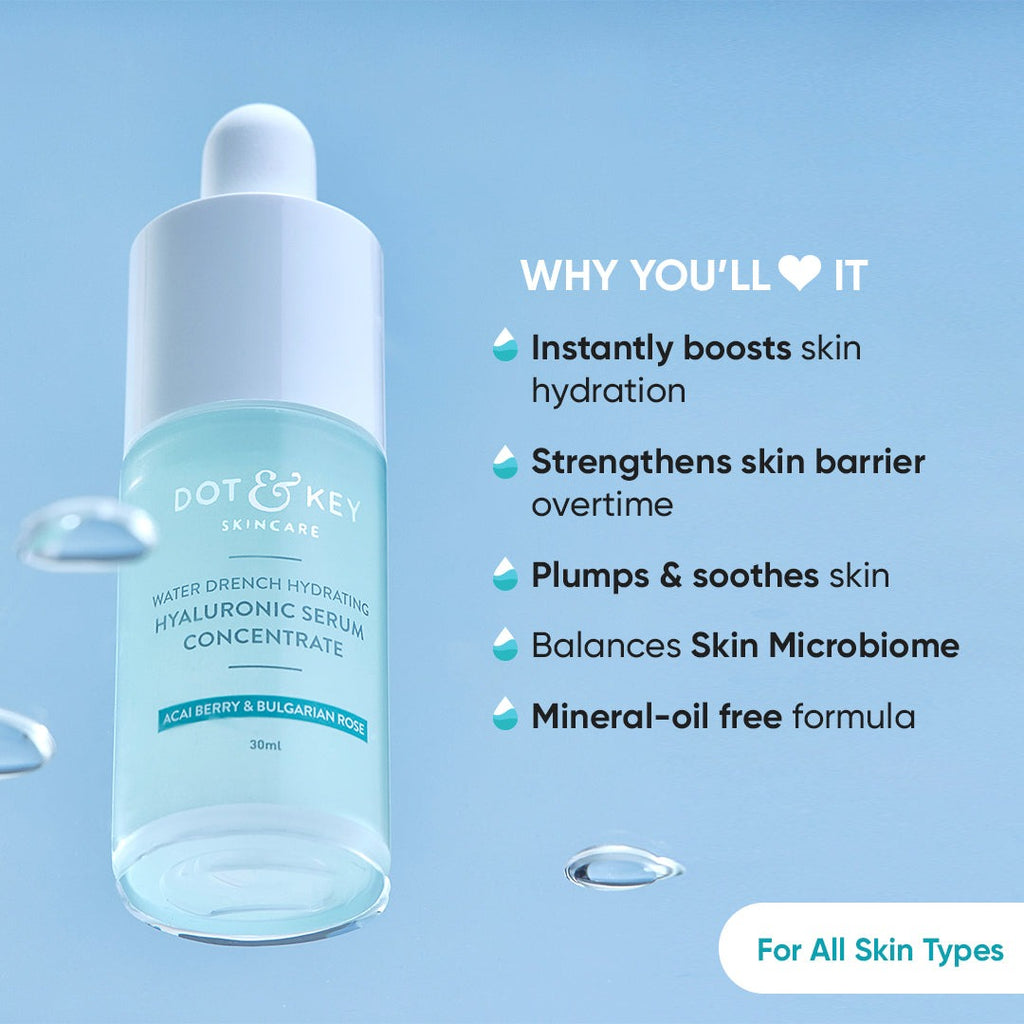 Dot & Key Water Drench Hydrating Hyaluronic Serum Concentrate | Grocsy