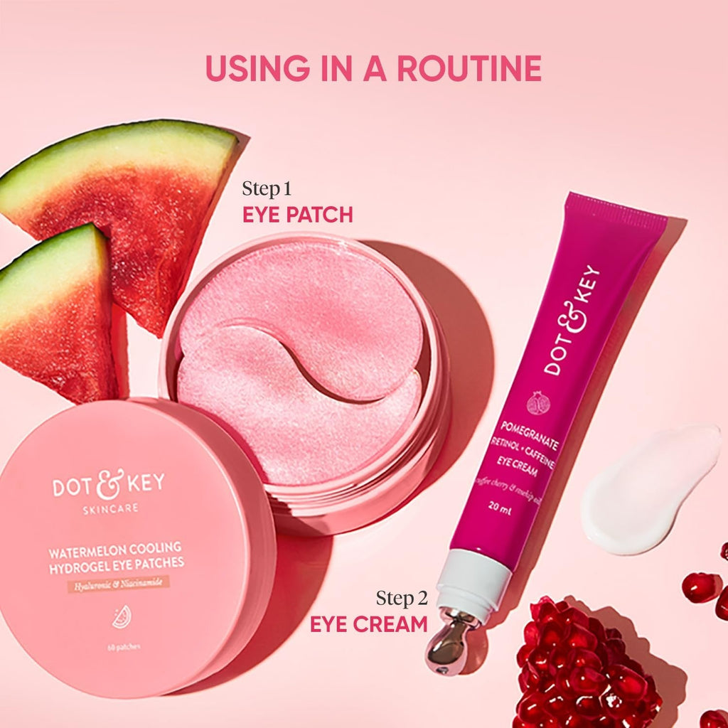 Dot & Key Watermelon Cooling Hydrogel Eye Patches | Grocsy