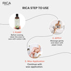 Rica Cotton Milk Pre-Wax Gel Cleansing Waxing Hair Cleaning with Naural Extracts for Hydration & Softening Skin | Grocsy