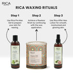 Rica Cotton Milk Pre-Wax Gel Cleansing Waxing Hair Cleaning with Naural Extracts for Hydration & Softening Skin | Grocsy