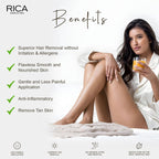 Rica Golden Liposoluble Hair Removal Wax For All Skin Types, With Natural Ingredients | Grocsy
