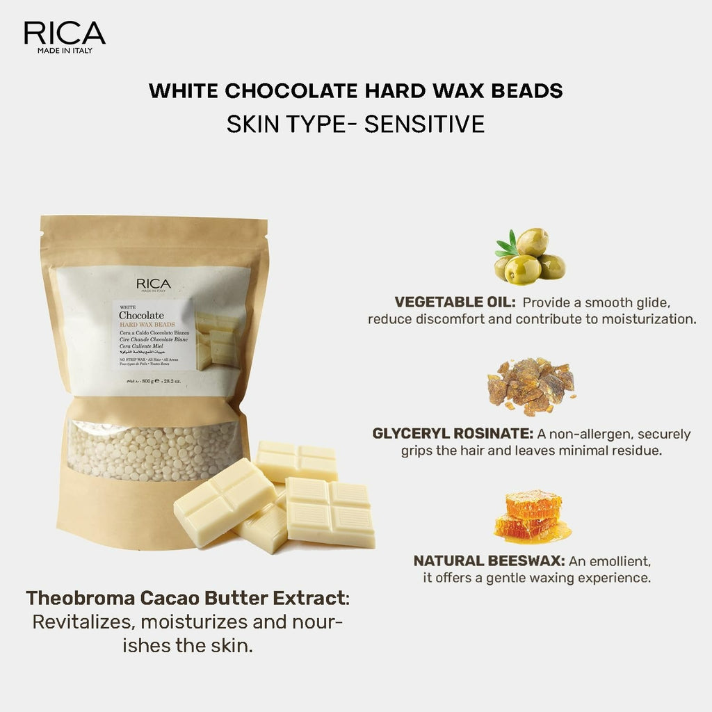 Rica White Chocolate Brazilian Hard Bead Wax | Grocsy
